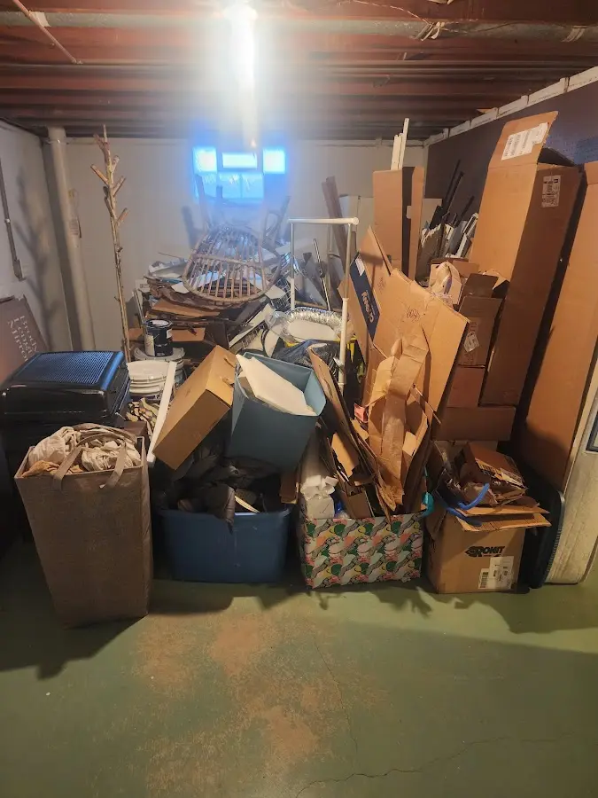 Roll-off dumpster container at job site for 20 Yard Dumpster Rental in Wilmer